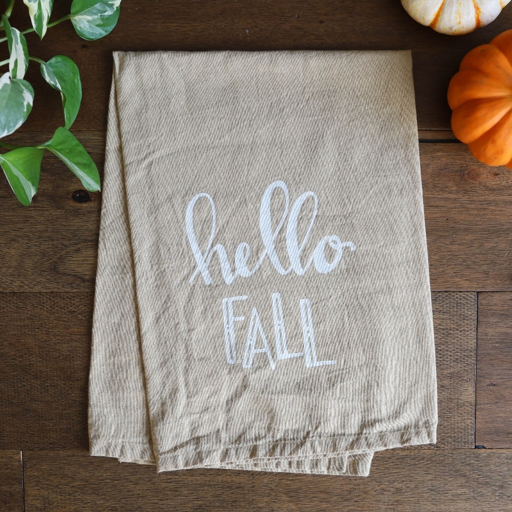 🍁 Hello Fall Dish Towel